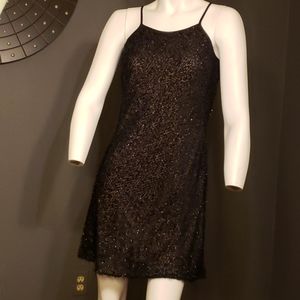 Black Fluffy Cocktail Dress